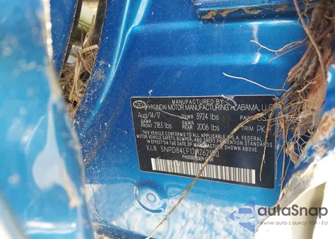 2018 Hyundai Elantra Sel z USA, uszkodzony, nr VIN 5NPD84LF1JH262180